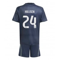 Real Madrid Dean Huijsen #24 Vonkajší Detský futbalový dres 2025-26 Krátky Rukáv (+ trenírky)